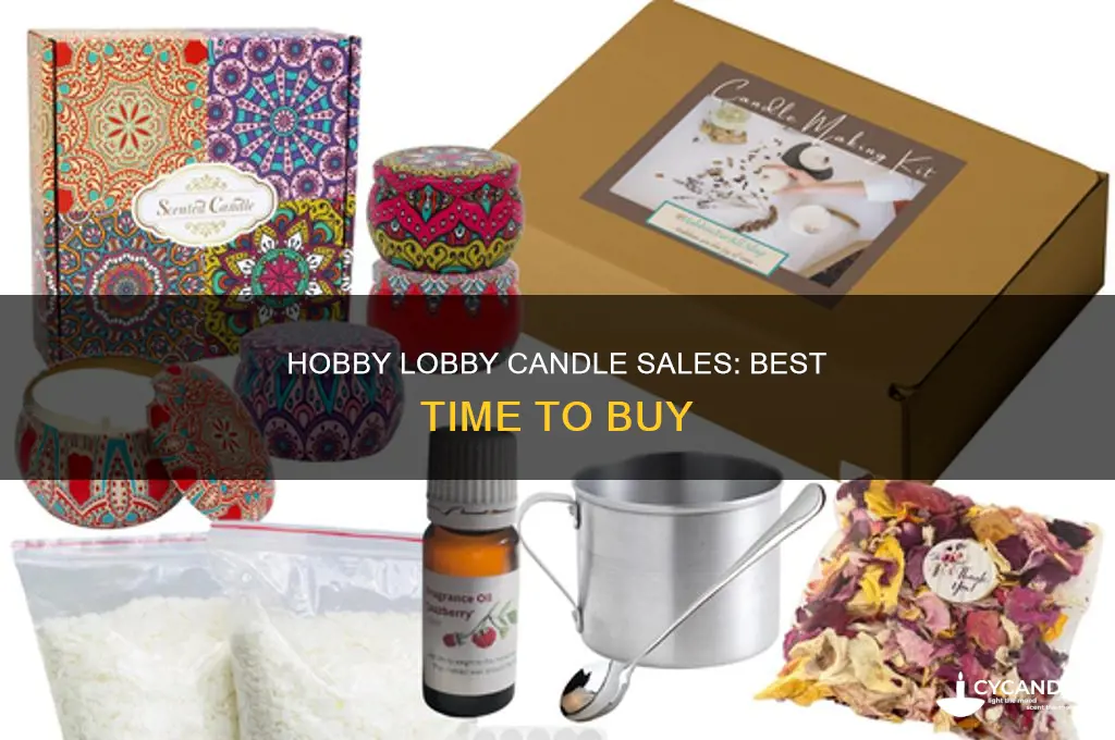 when are candles on sale at hobby lobby