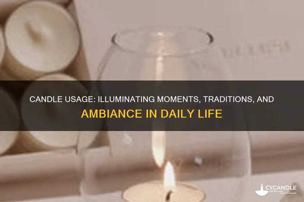 when are candles used