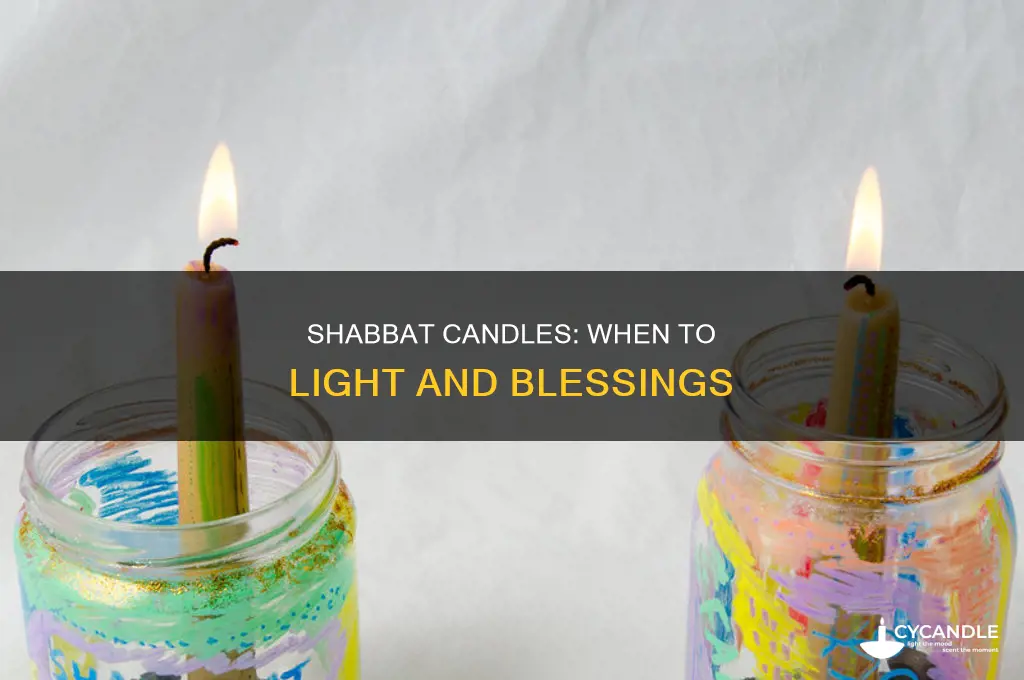 when are shabbat candles lit