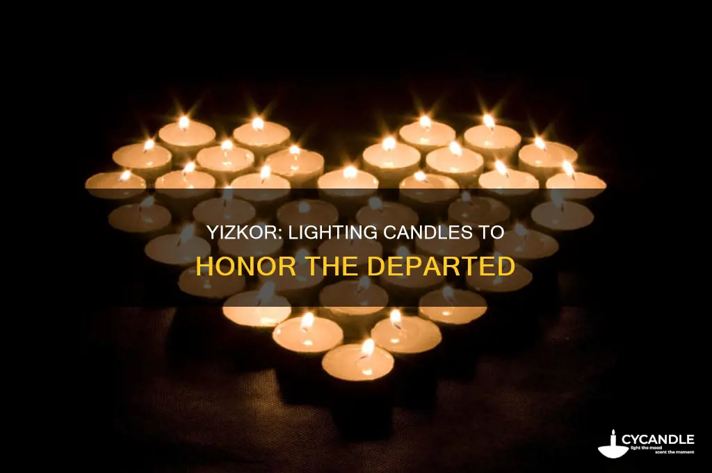 when are yizkor candles lit