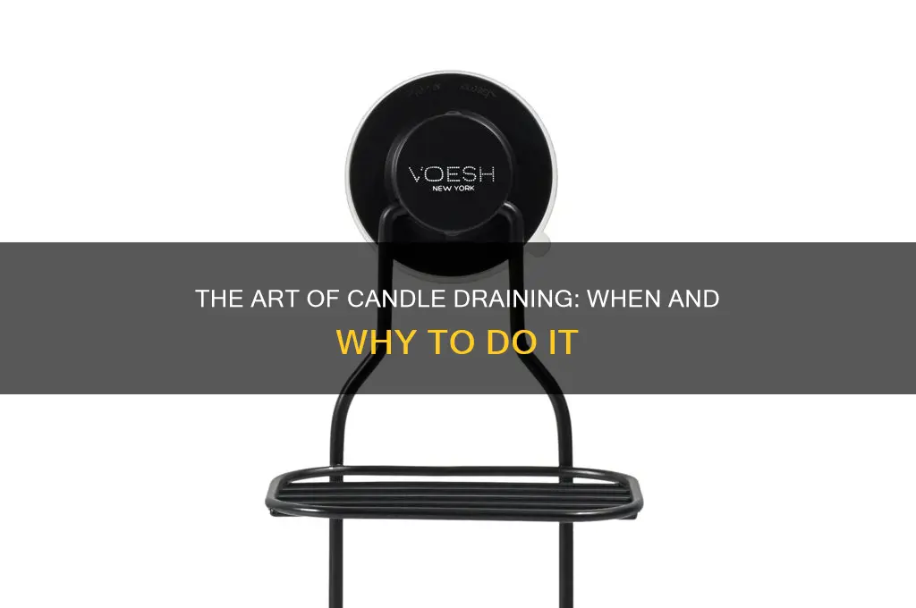 when are you supposed to drain a candle