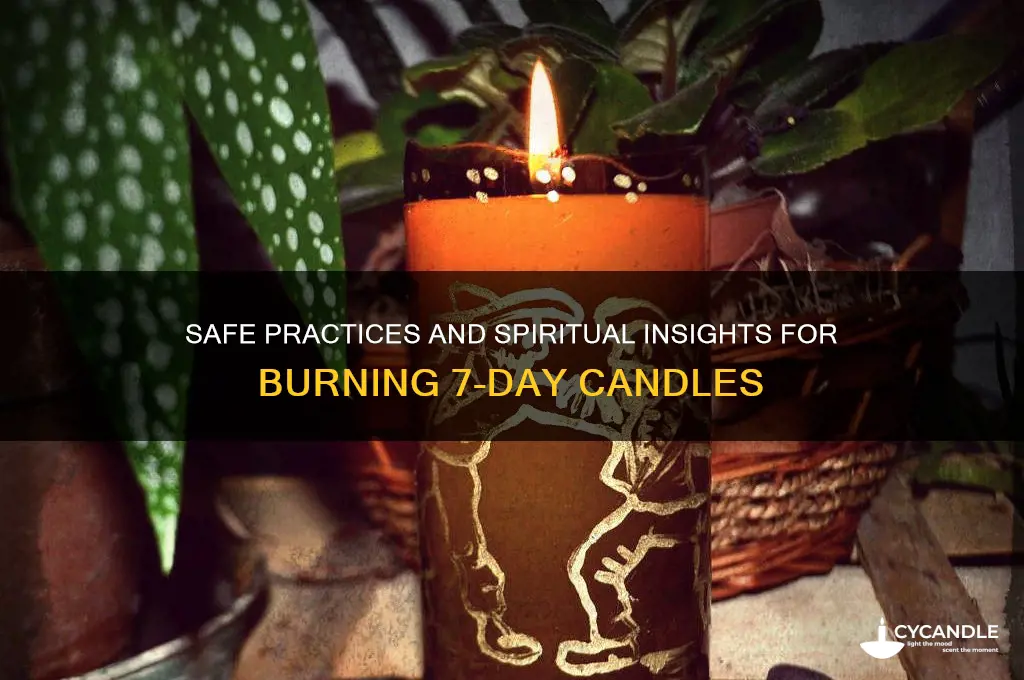 when burning 7 day candles