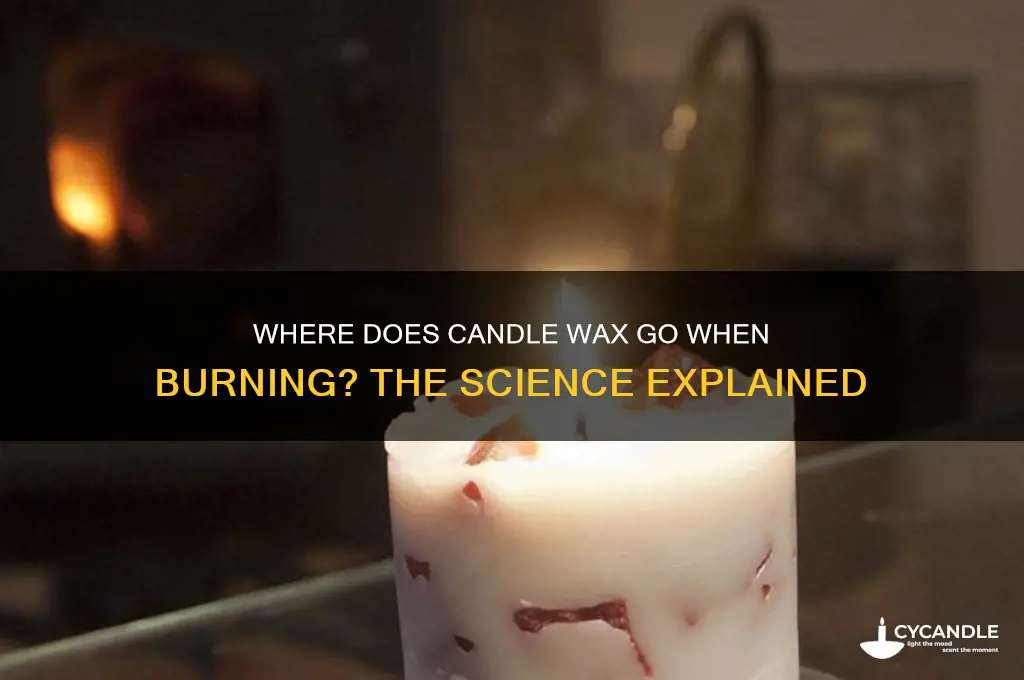 when burning a candle where does the wax go