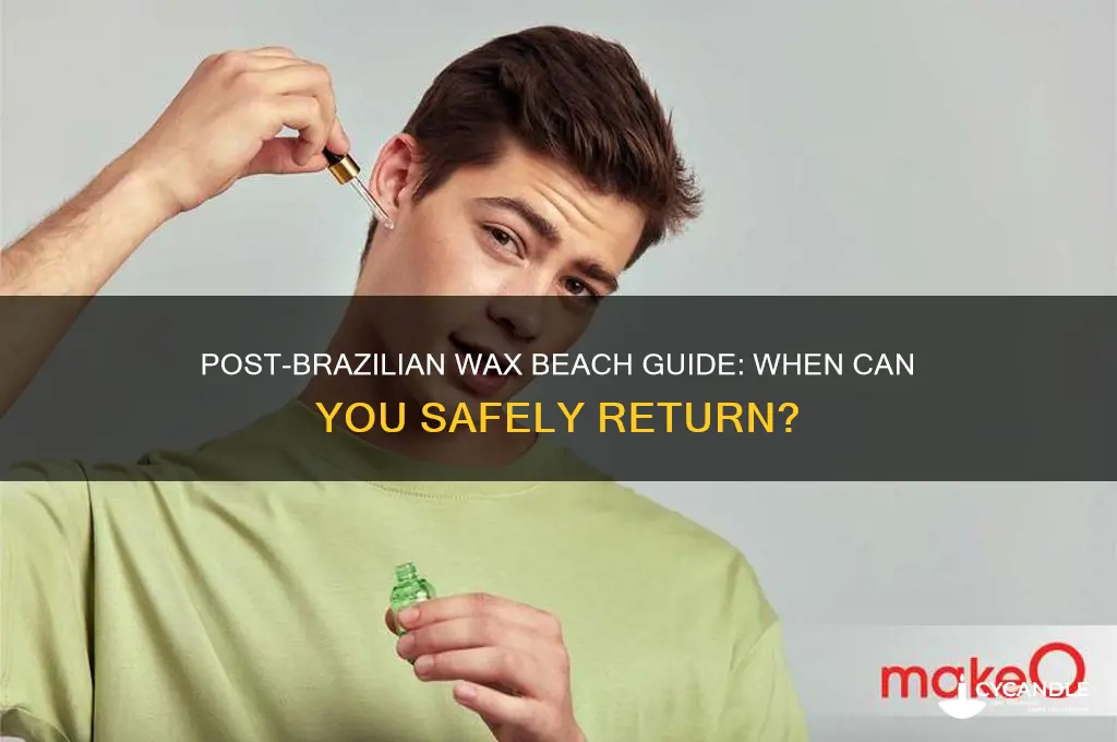 when can i go to beach after brazilian wax