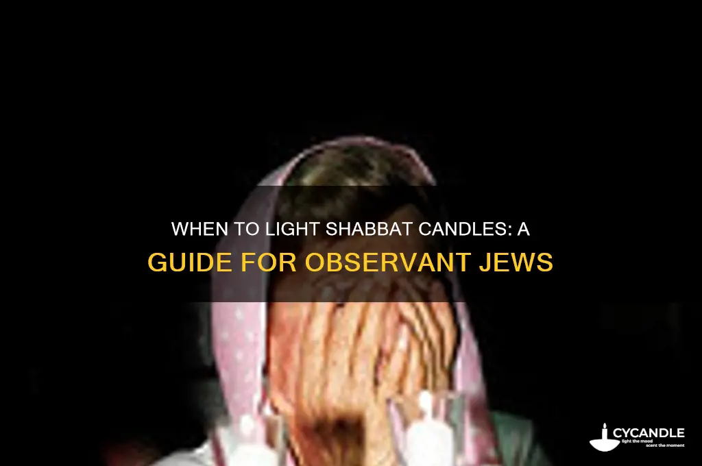 when can i light shabbat candles