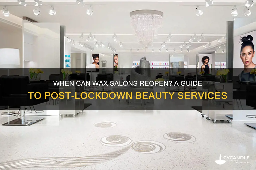 when can wax salons open