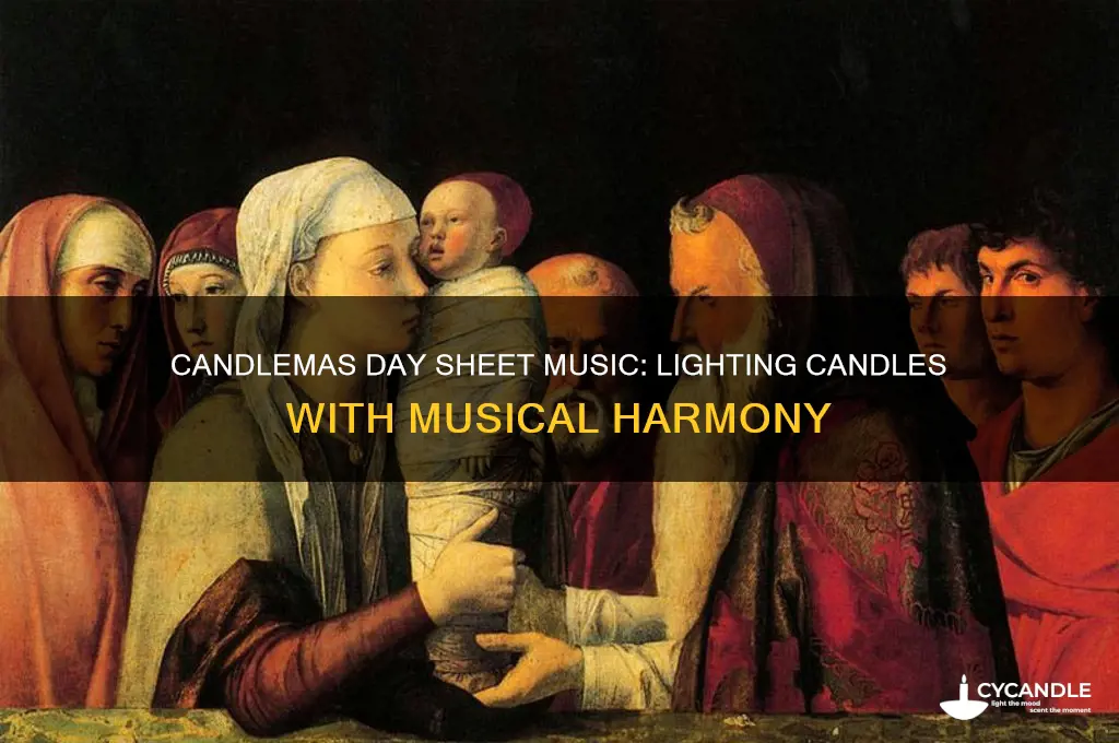 when candles are lighted on candlemas day sheet music
