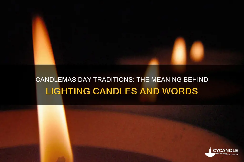 when candles are lighted on candlemas day words