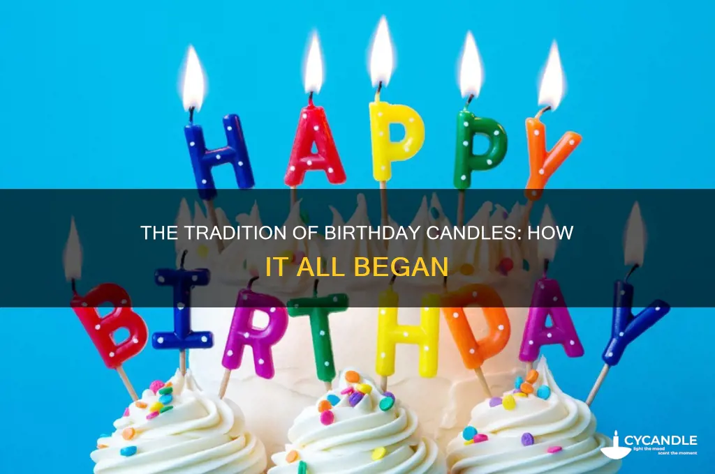 when did added birthday candles start