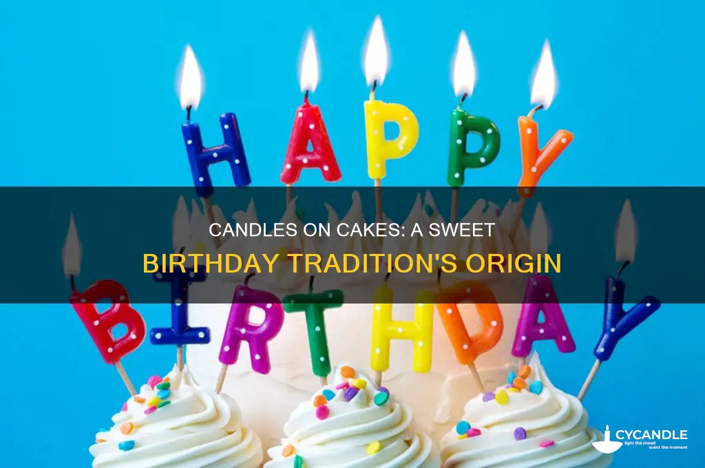when did adding birthday candles to cake originate