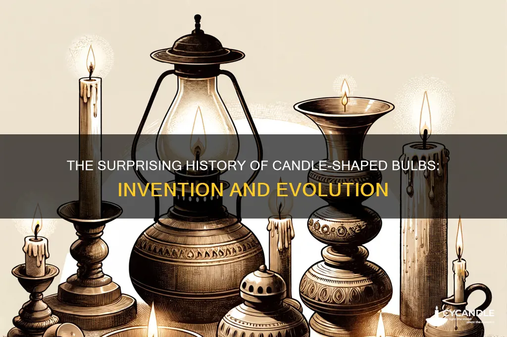 when did candle shaped bulbs get invented