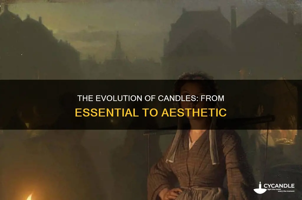 when did candles go out of fasbion