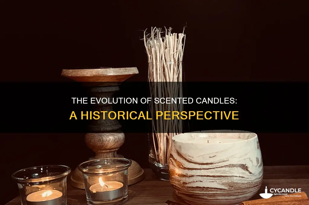 when did commercial candles start scewnted