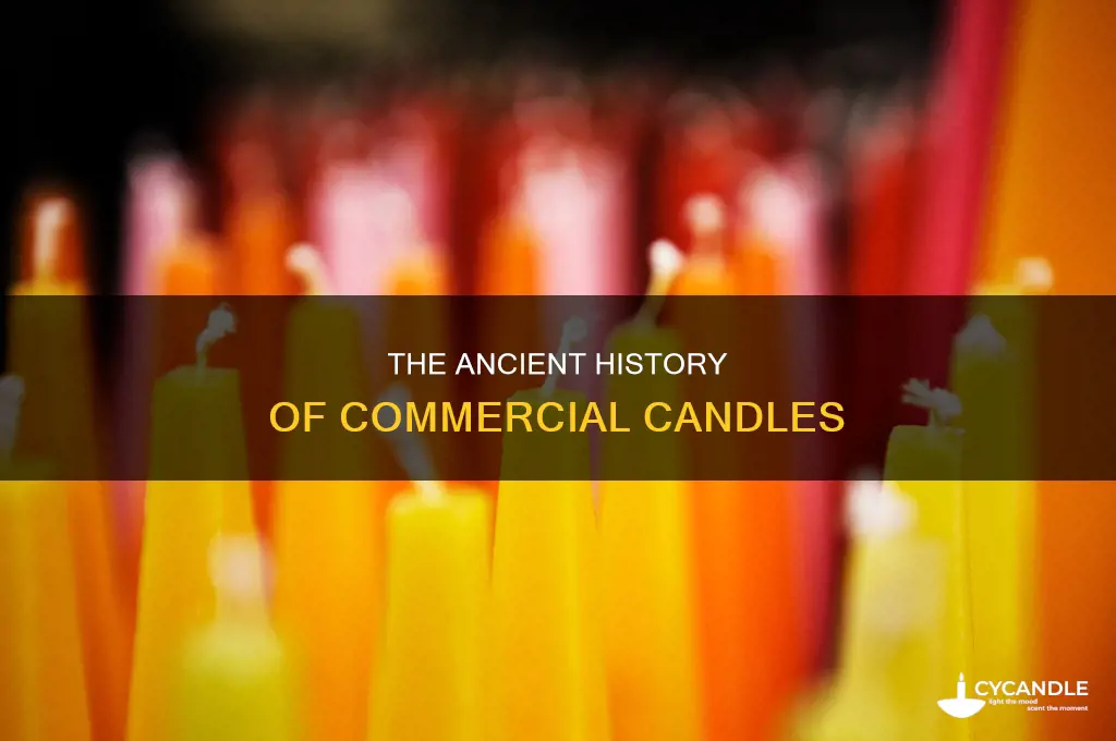 when did commercial candles start