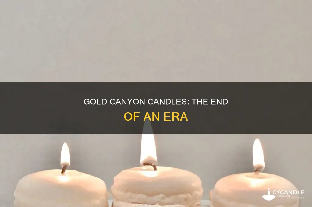 when did gold canyon candles go out of business