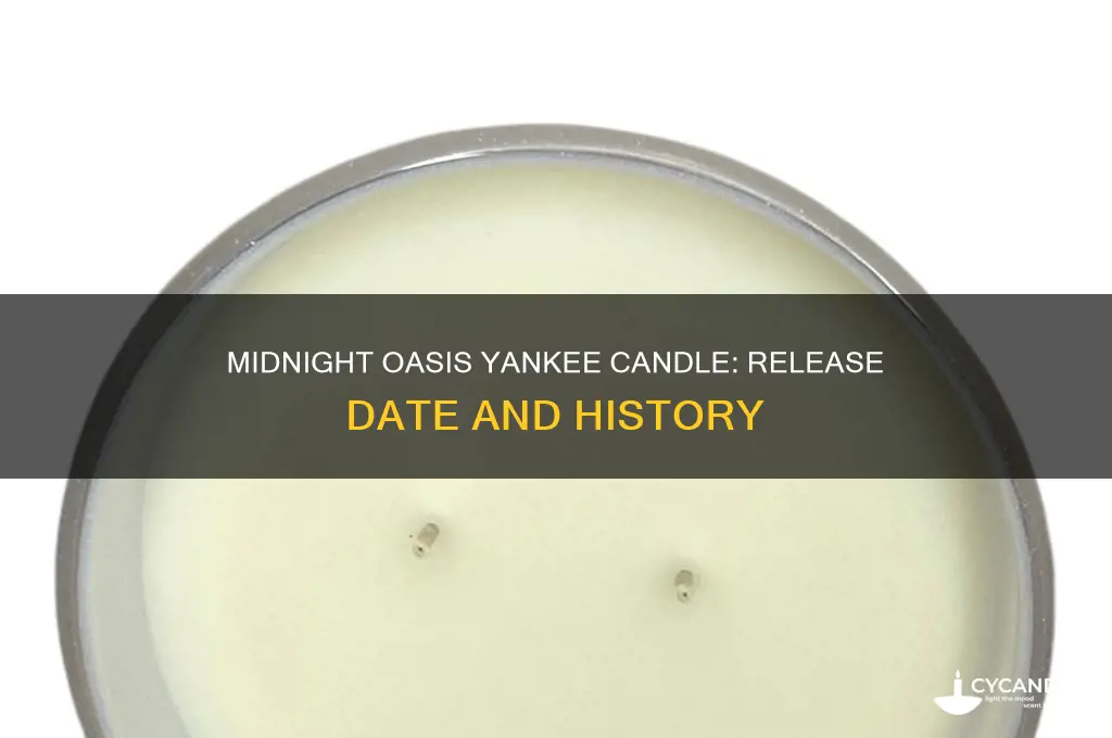 when did midnight oasis candle come out yankee candle