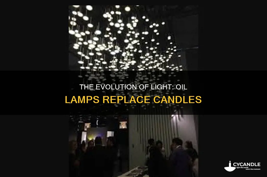 when did oil lamps replace candles