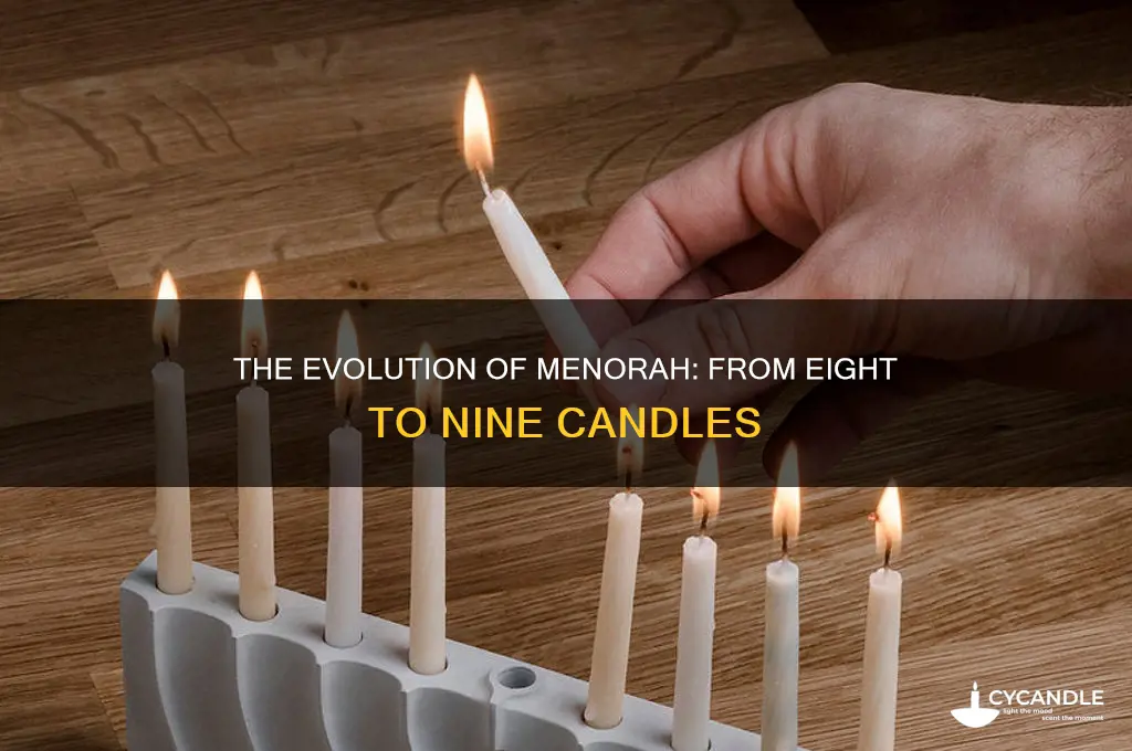 when did the menorah go to nine candles