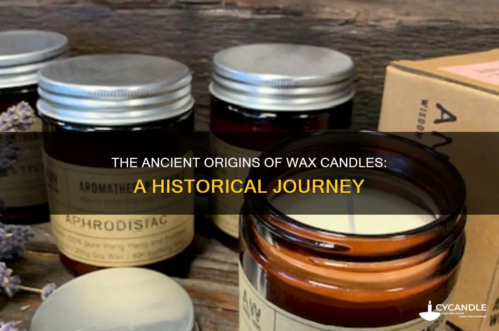 when did they invent wax candles