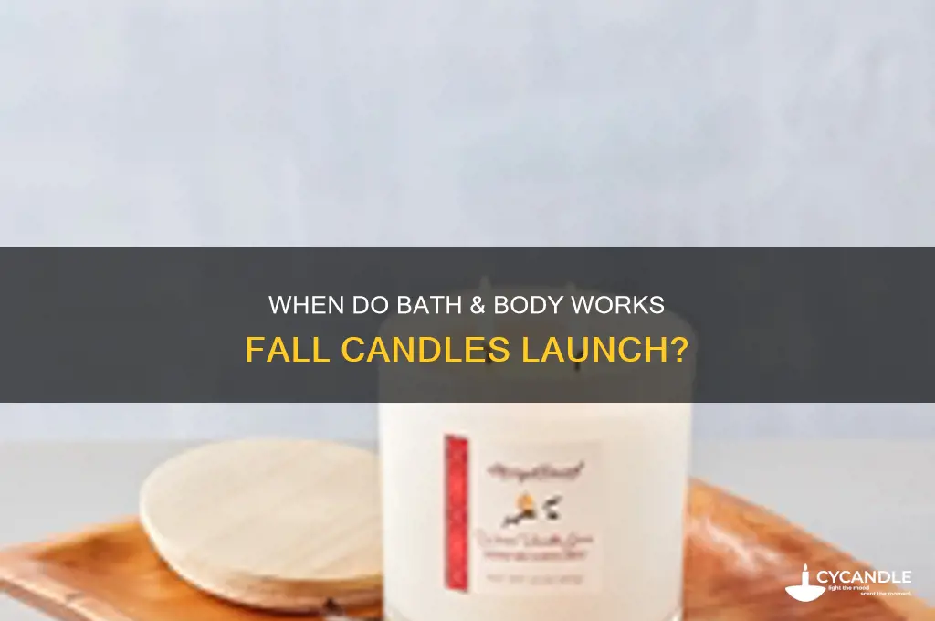 when do bath and body works fall candles come out