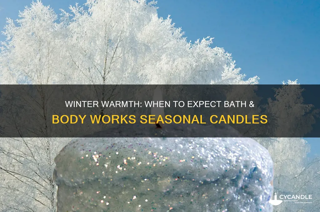 when do bath and body works winter candles come out