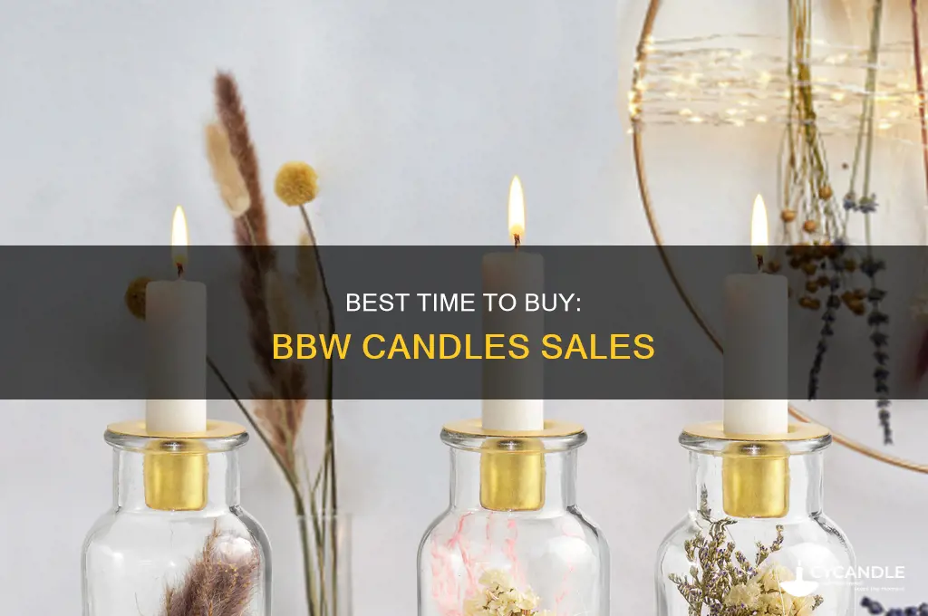 when do bbw candles go on sale