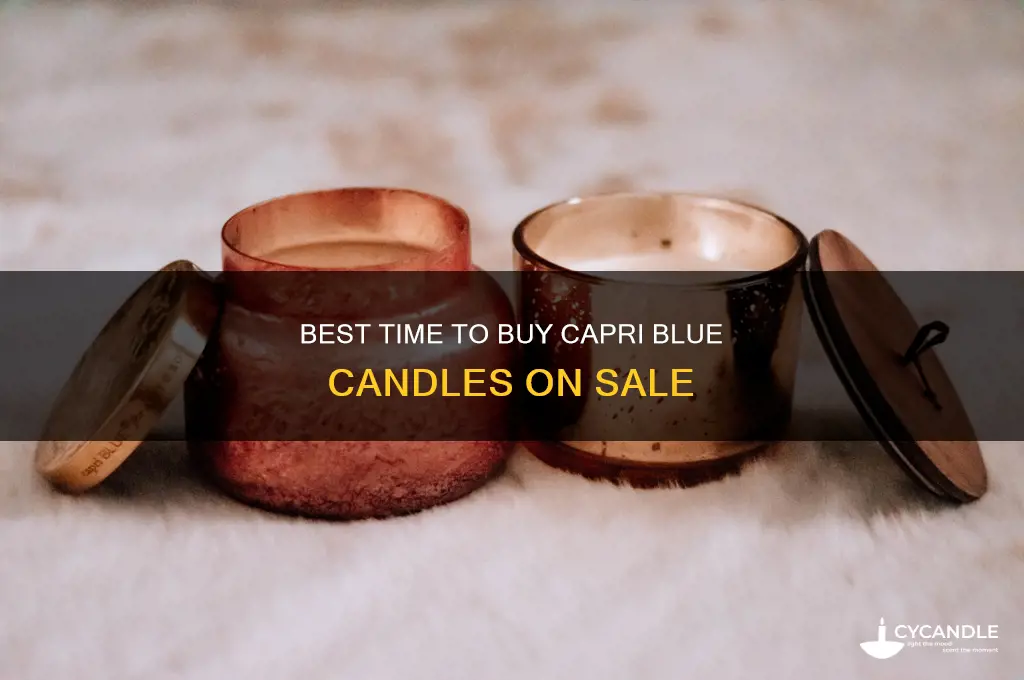 when do capri blue candles go on sale