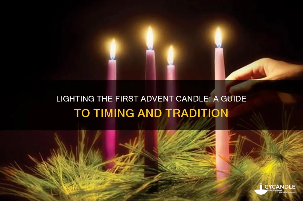 when do i light the first advent candle
