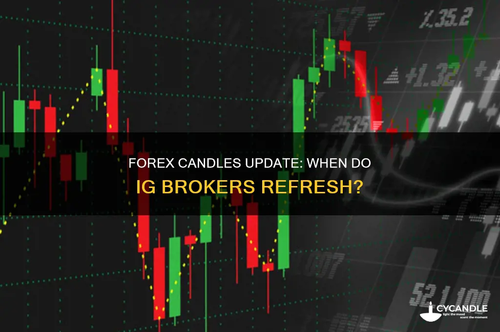 when do ig broker daily forex candles update