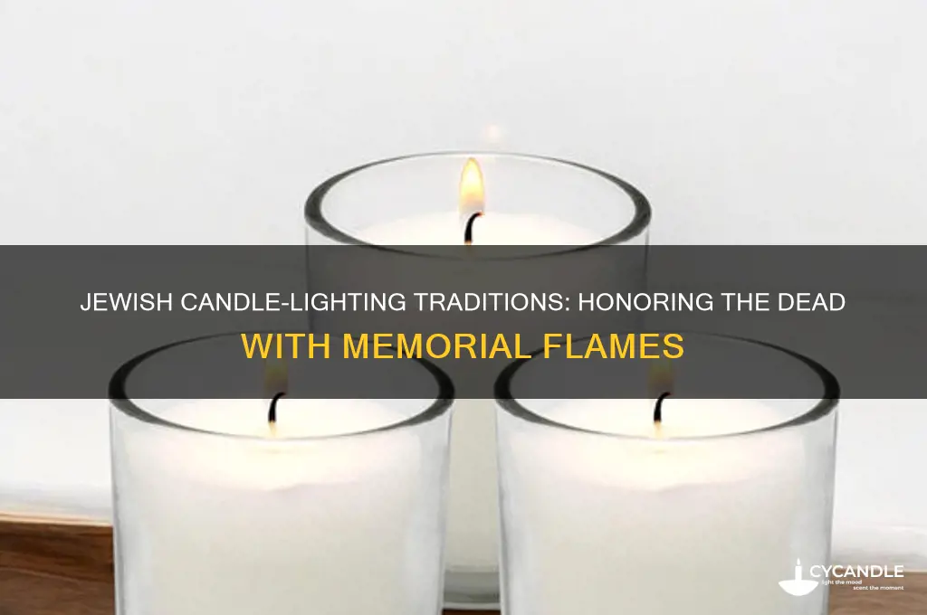 when do the jews burn candles gor the dead