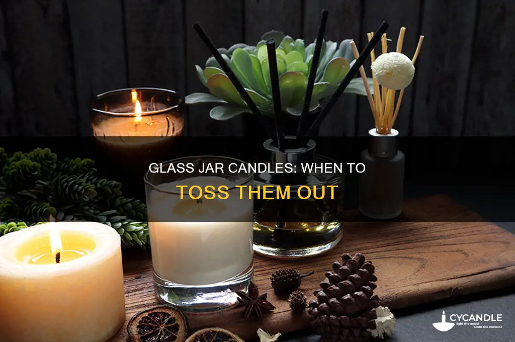 when do throw out a candle in glass jar