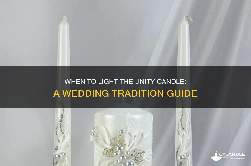 when do u light the unity candle