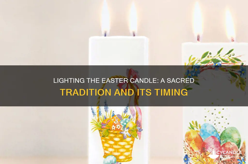 when do we light the easter candle