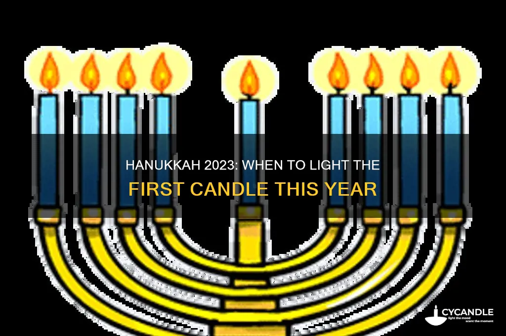 when do we light the first hanukkah candle this year