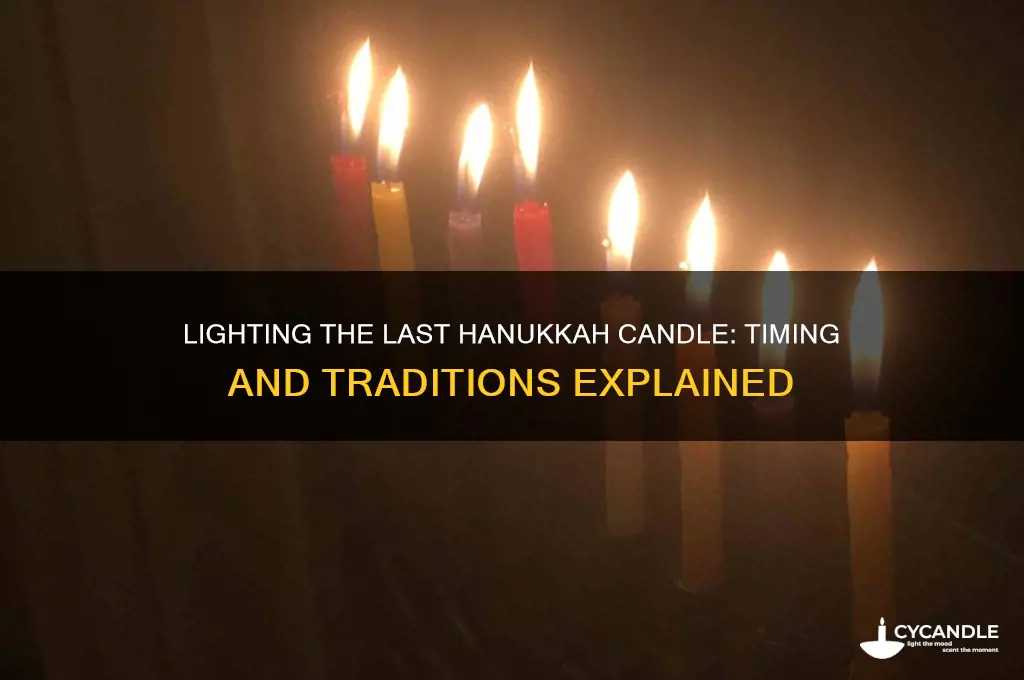 when do we light the last candle for hanukkah