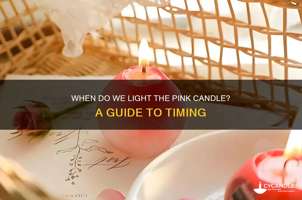 when do we light the pink candle