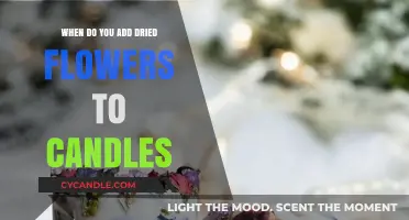 The Art of Adding Dried Flowers to Candles