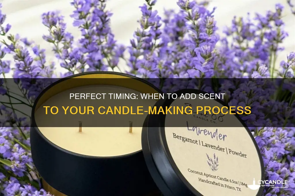 when do you add scent to candles