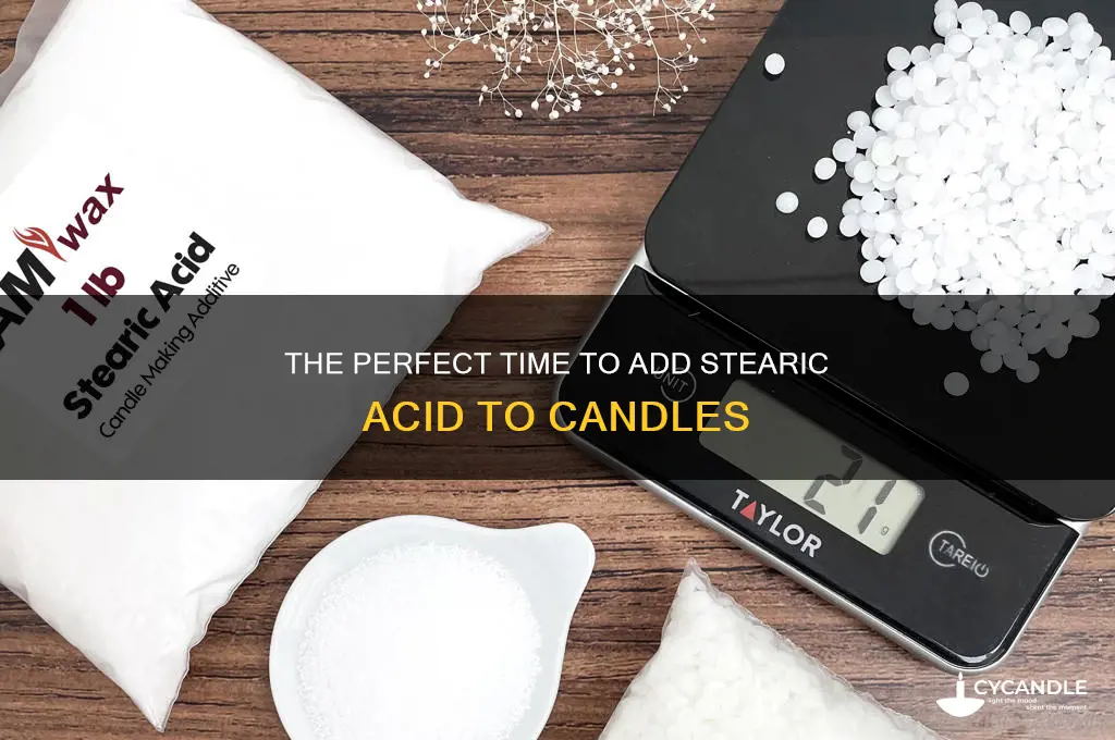 when do you add stearic acid to candles