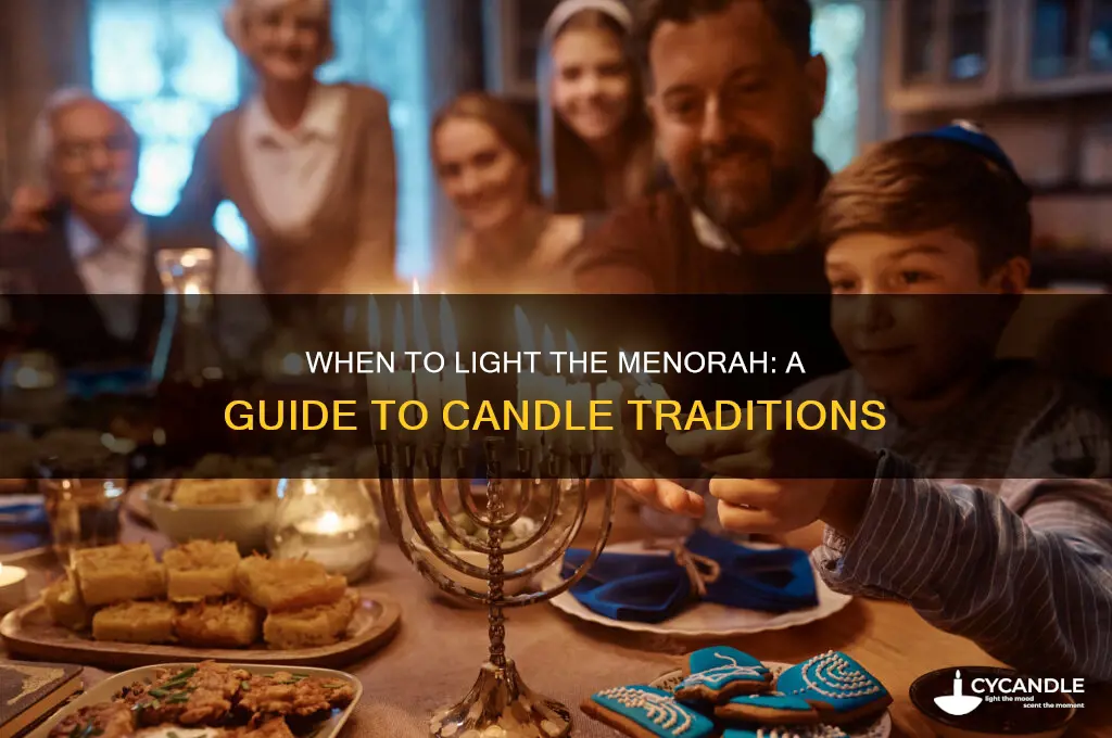 when do you blow out the candles on the menorah