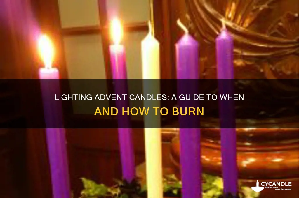 when do you burn advent candles