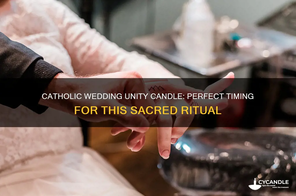when do you do a unity candle during catholic wedding