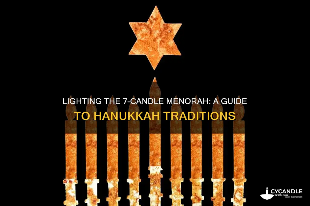when do you light a 7 candle menorah