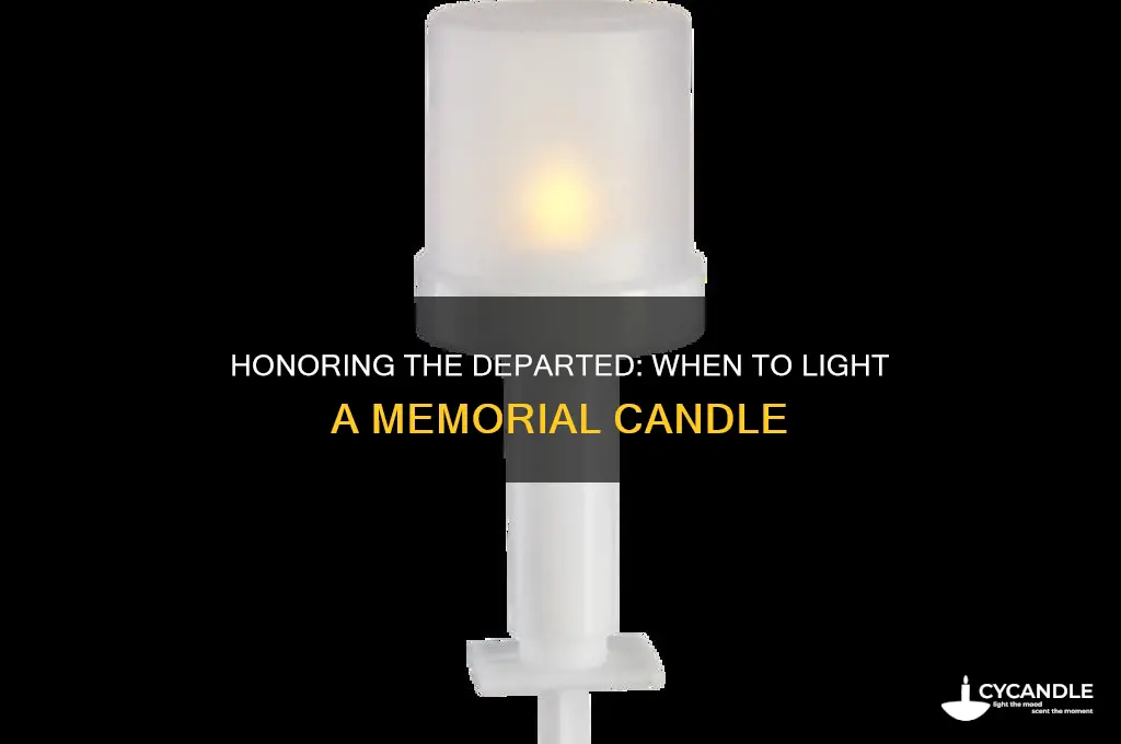 when do you light a candle for the dead