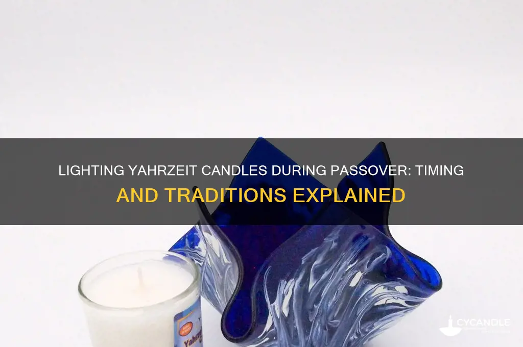 when do you light a yahrzeit candle during passover