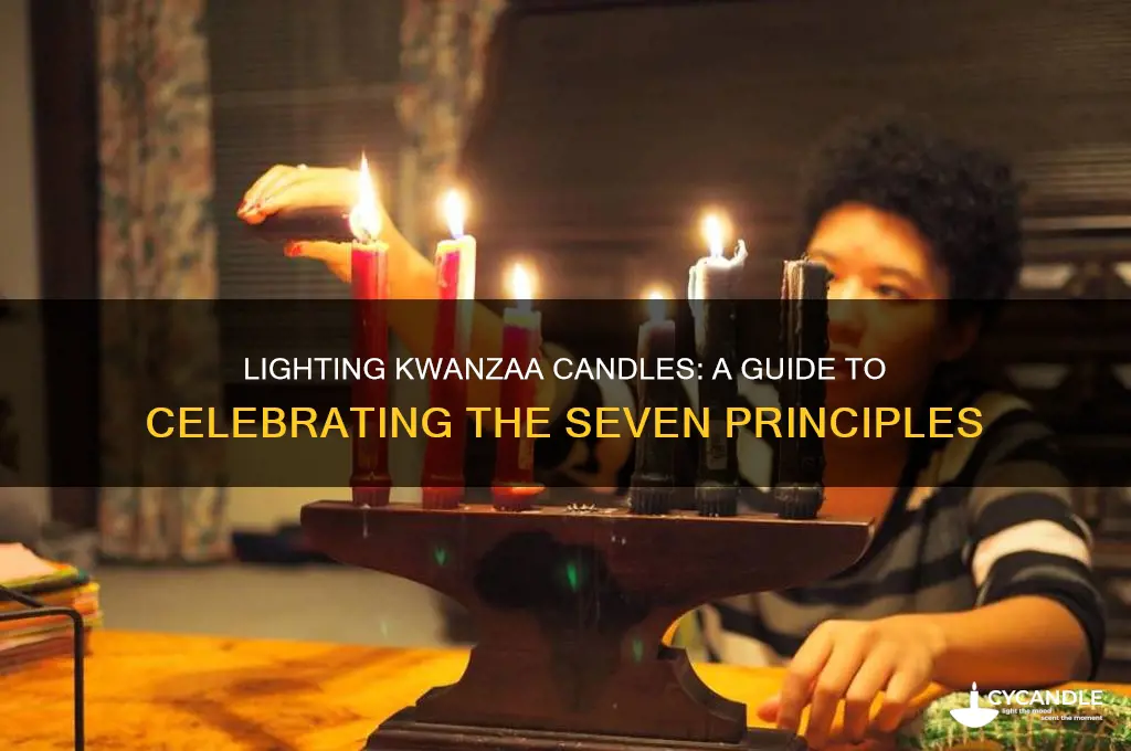 when do you light kwanzaa candles