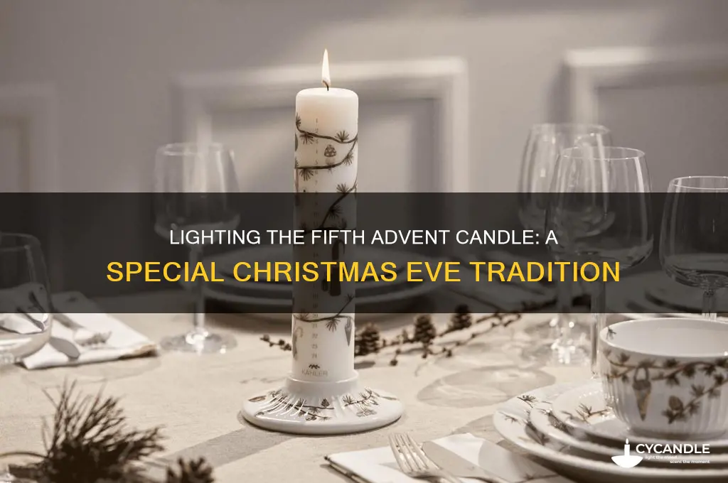 when do you light the 5th advent candle