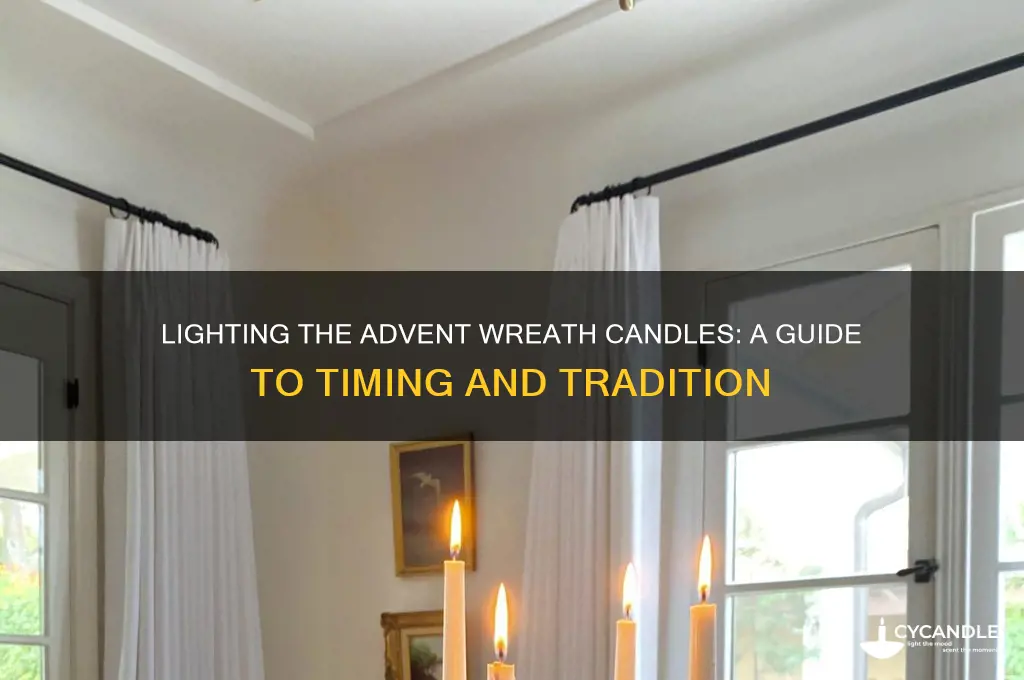 when do you light the candles on the advent wreath