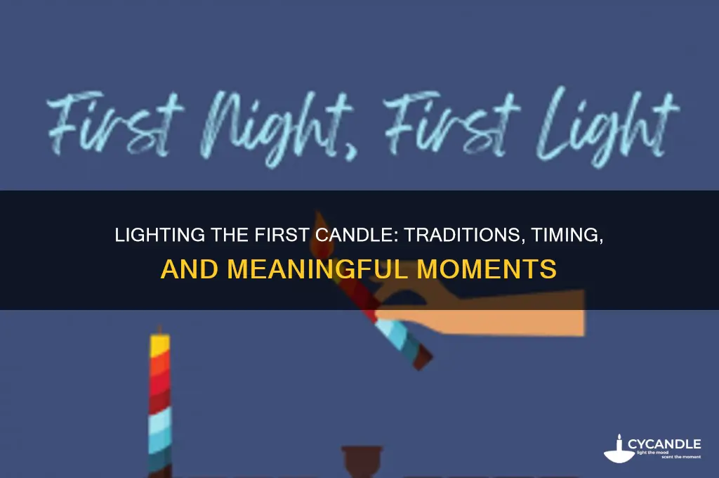when do you light the first candle