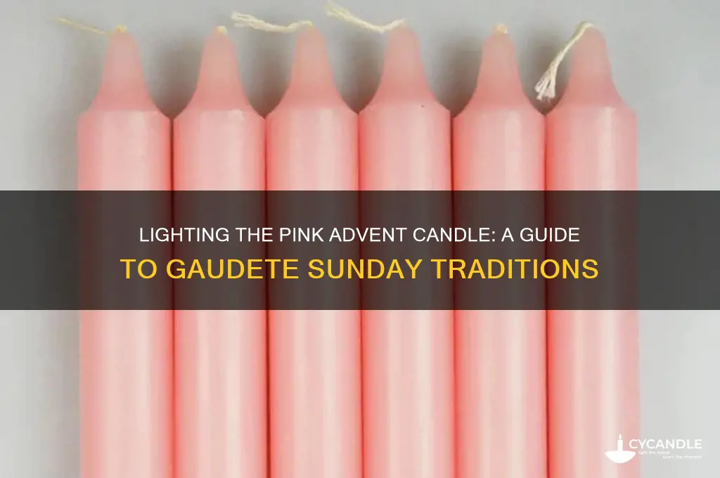 when do you light the pink advent candle